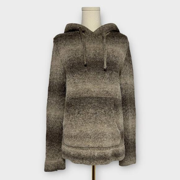 James Perse Gradient Stripe Alpaca-Wool Blend Hoodie Sweater Size 2 / US Medium - Picture 1 of 6